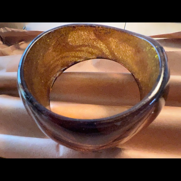 Lucite Wide Cuff Bracelet - Picture 4 of 9